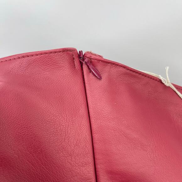 Di Petsa | NWT Healing Of A Broken Heart Mini Dress in Red Faux Leather L - Picture 12 of 12